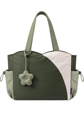 Stylish Puffer Tote Bag for Women - Zippered Work, Travel & College Handbag